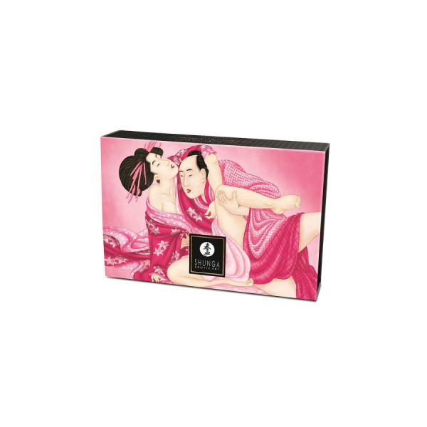 Mini Coffret poudre corporelle framboise et plumeau assorti 